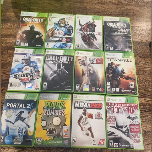 21 Xbox 360 Video Games Lot Including 3 Call Duty + Adv Warfare Atlas Pro, GTA 5 - Picture 1 of 6